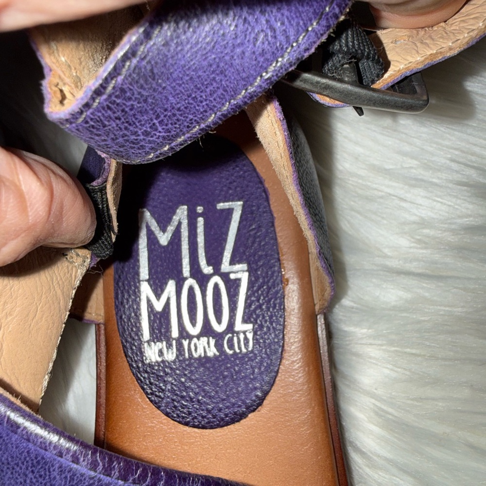 NWOT Miz Mooz Deep Purple Sling Back Sandals - Picture 4 of 6